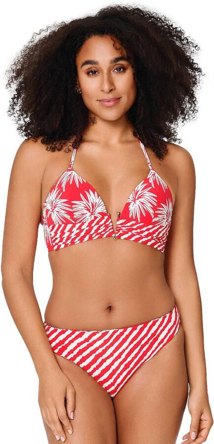 LingaDore reversible bikinibroekje rood wit