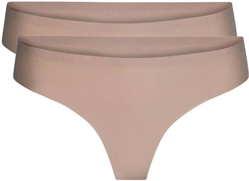LingaDore seamless string (set van 2) lichtbeige