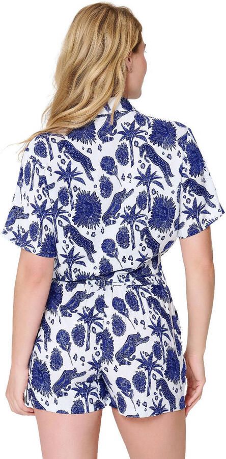LingaDore strandshort met top wit blauw - Foto 3