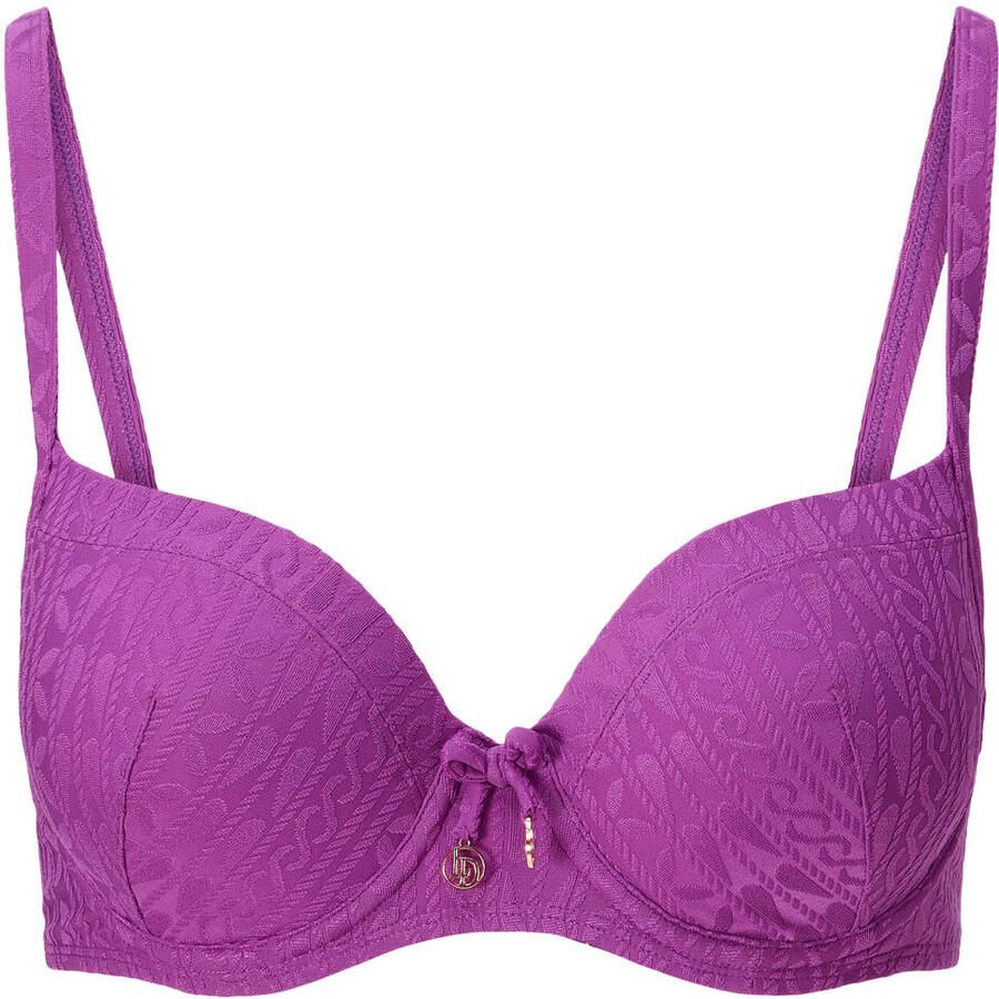 LingaDore voorgevormde beugel bikinitop met textuur paars