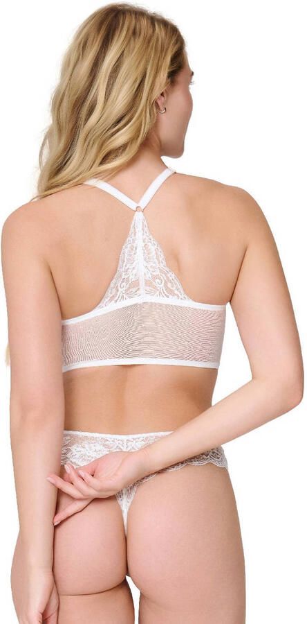LingaDore voorgevormde longline beugelbh met voorsluiting wit - Foto 2