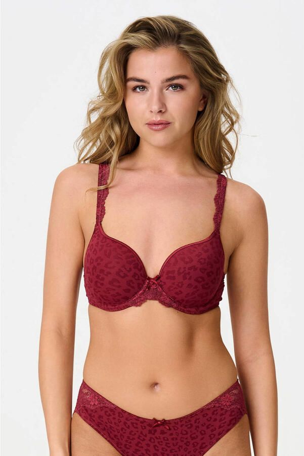 LingaDore voorgevormde T-shirt-bh donkerrood
