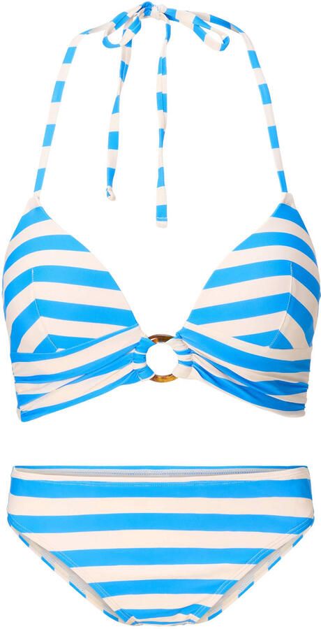 LingaDore voorgevormde triangel bikini set lichtblauw wit - Foto 2