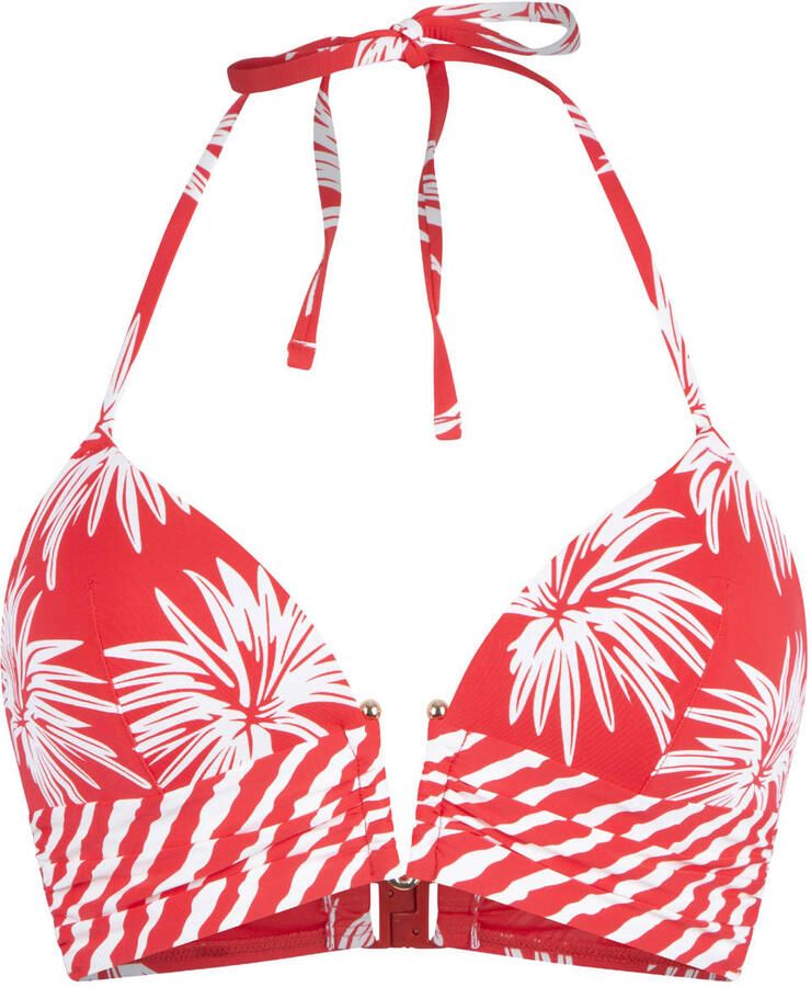 LingaDore voorgevormde triangel bikinitop rood wit
