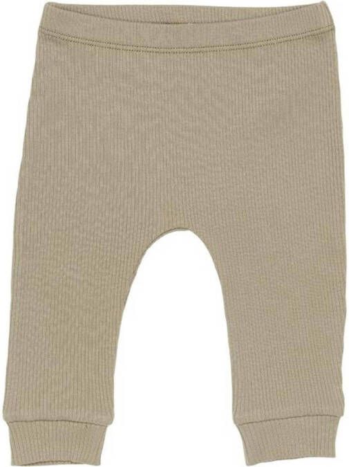 Little Dutch baby broek Rib olijfgroen Jongens Katoen Effen 50 56