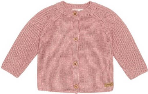 Little Dutch gebreid baby vestje vintage roze Meisjes Katoen Ronde hals 50 56