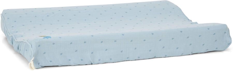 Little Dutch aankleedkussenhoes Pure Denim Blue blauw