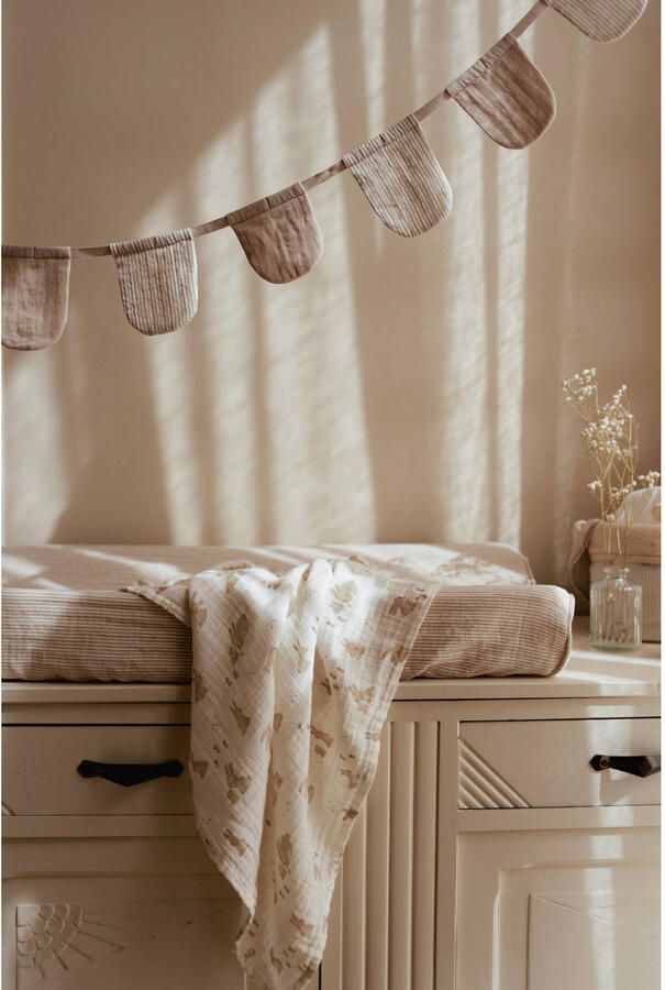 Little Dutch aankleedkussenhoes Pure Soft Beige - Foto 2