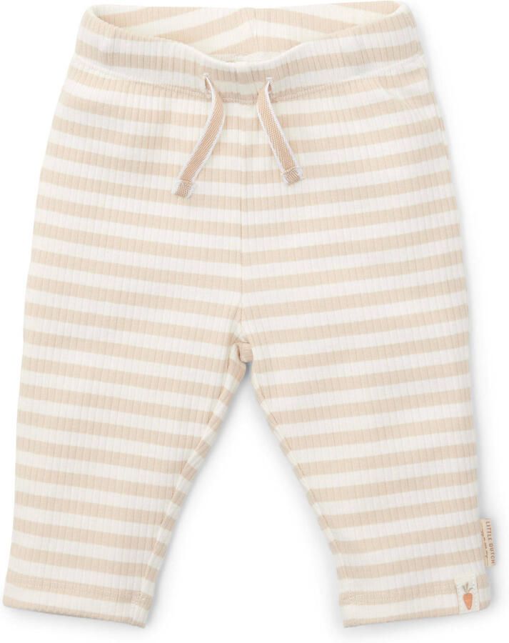 Little Dutch baby broek ecru wit Jongens Katoen Streep 68