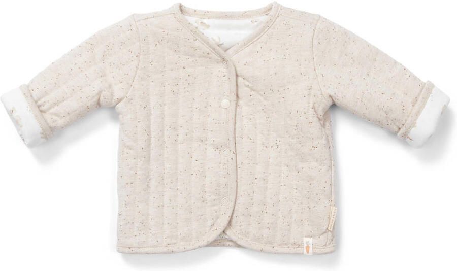 Little Dutch baby gemêleerde zomerjas beige ecru Jongens Katoen V-hals 50