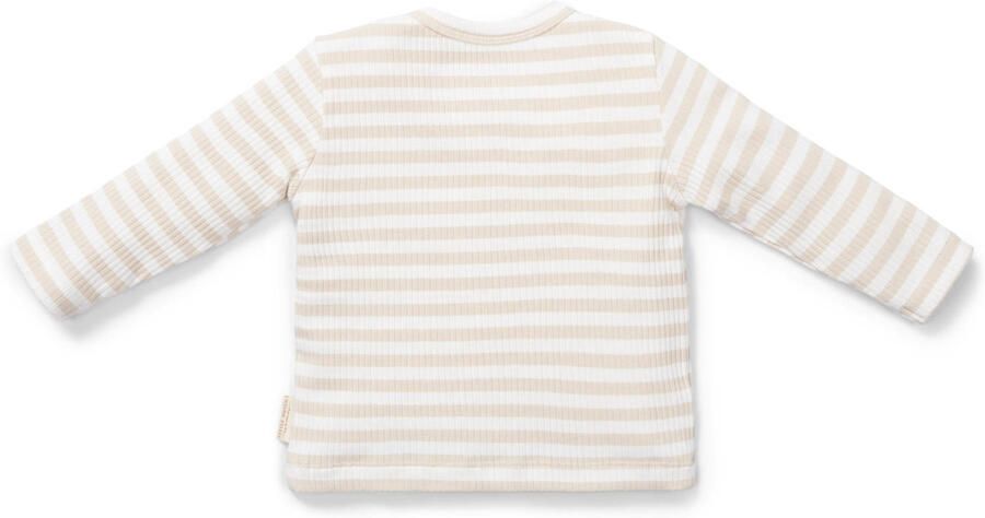 Little Dutch baby longsleeve ecru wit Jongens Katoen Ronde hals Streep 56 - Foto 2