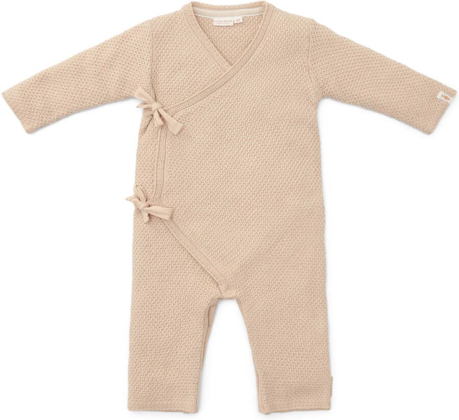 Little Dutch boxpak met textuur zand Beige Katoen V-hals 56