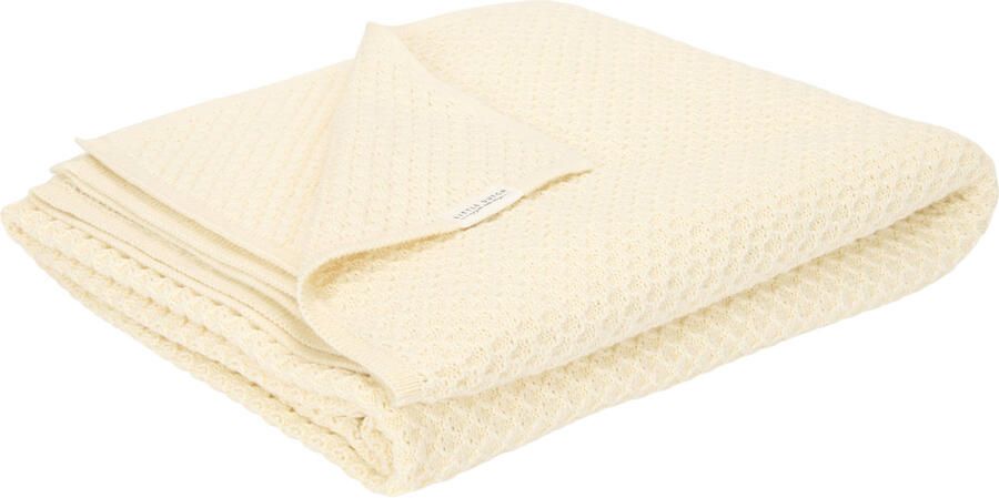 Little Dutch gebreide ledikantdeken Pure Soft White