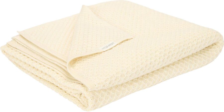 Little Dutch gebreide wiegdeken Pure Soft White - Foto 1