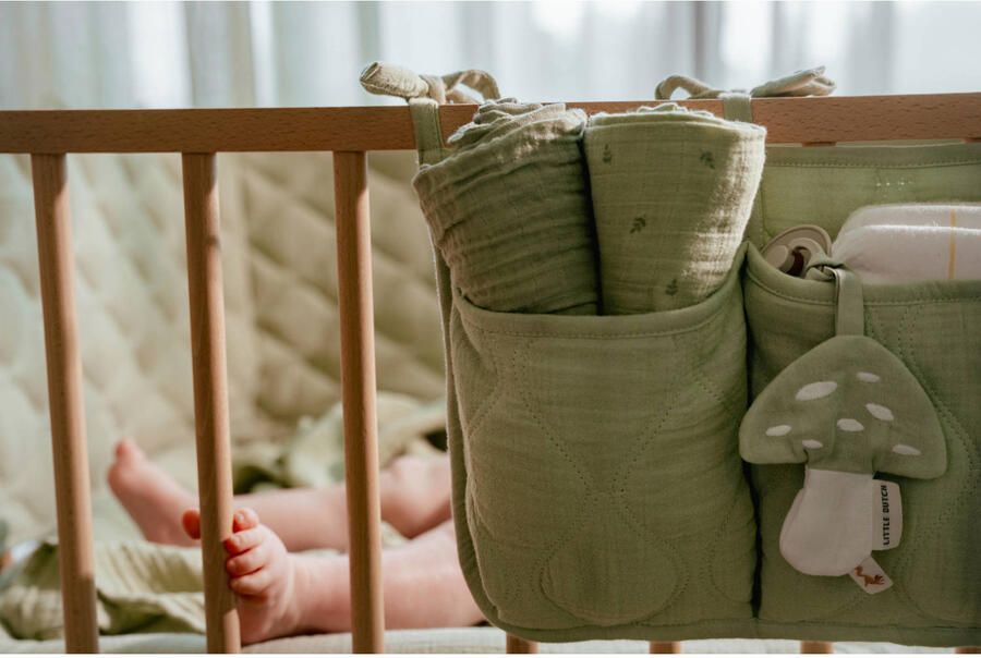 Little Dutch hydrofiel swaddle doeken Pure Sage groen - Foto 3