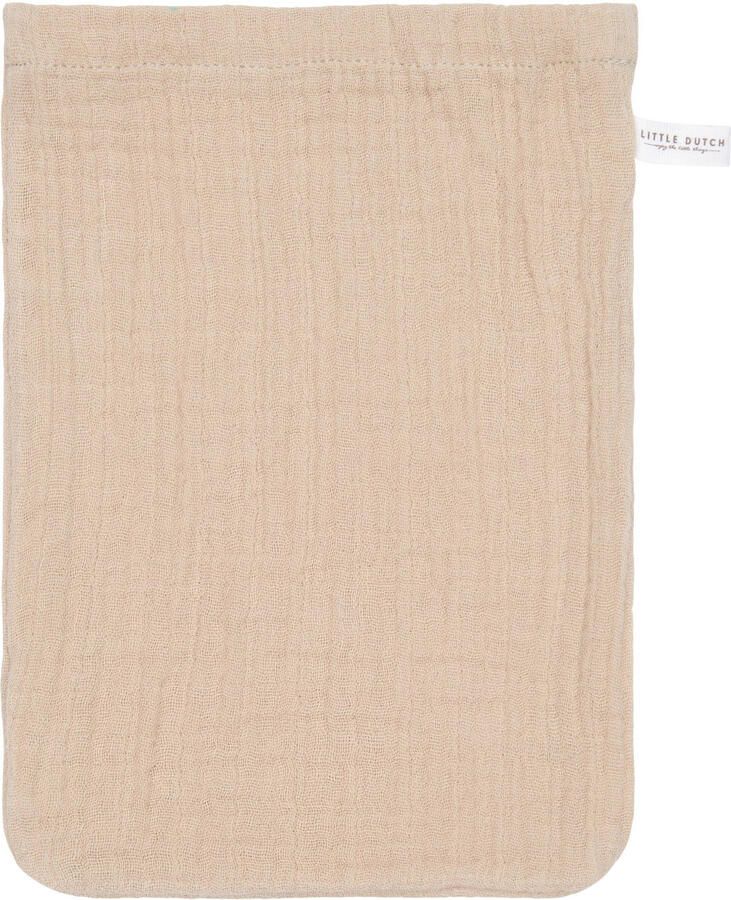 Little Dutch hydrofiel washandje set van 2 Baby Bunny Beige Hydrofiele washandjes - Foto 2
