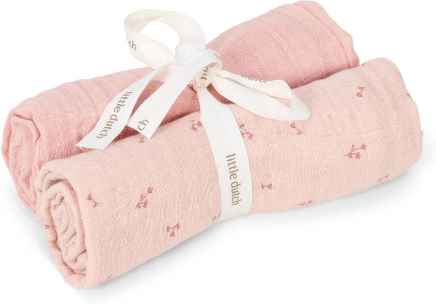 Little Dutch hydrofiele swaddle doek Pure Blossom roze