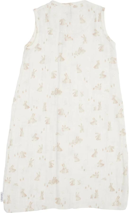 Little Dutch hydrofiele zomer slaapzak Baby Bunny Babyslaapzak Wit All over print 70 cm - Foto 2
