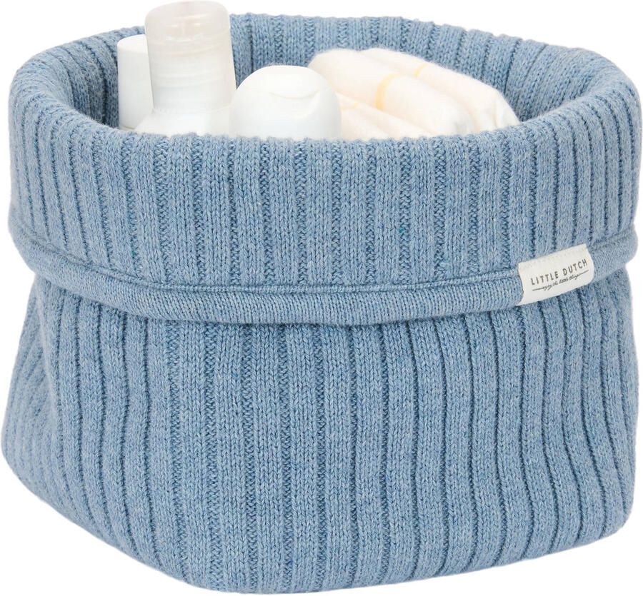 Little Dutch klein gebreid commode dje Pure Denim Blue - Foto 2