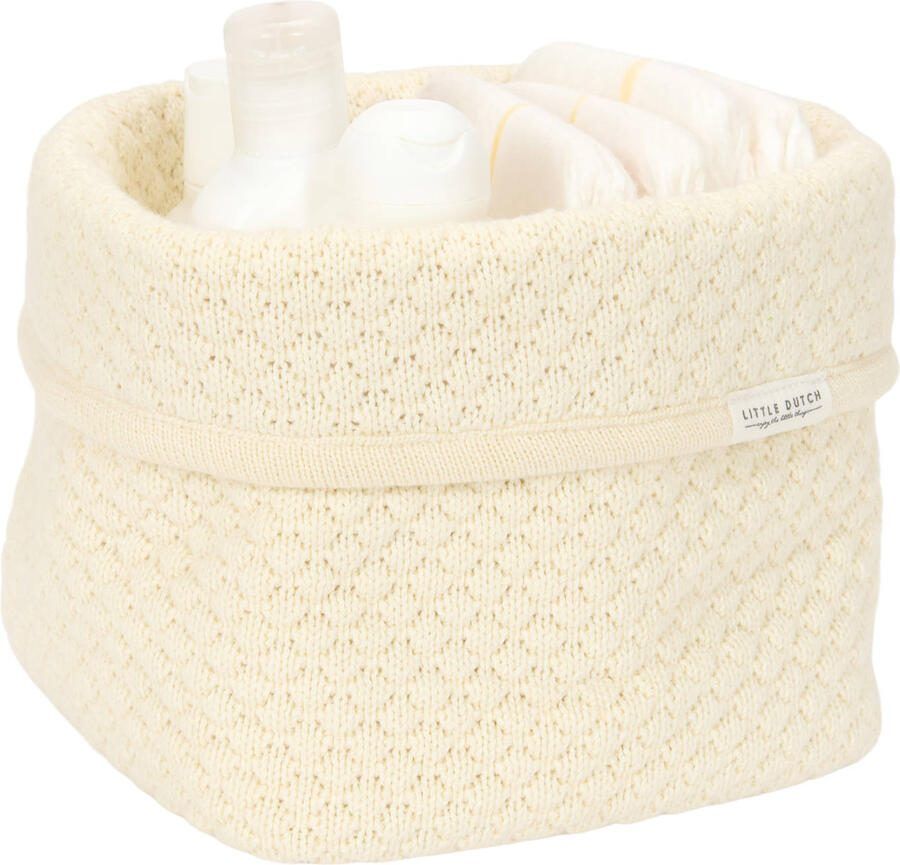 Little Dutch klein gebreid commode dje Pure Soft White - Foto 2