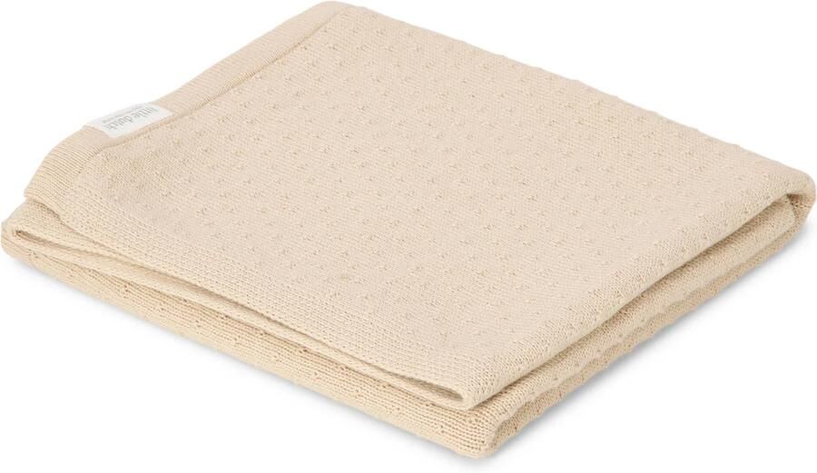 Little Dutch ledikantdeken gebreid Pure Soft Beige - Foto 3