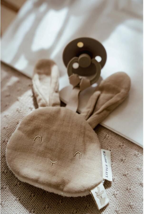 Little Dutch ledikantdeken gebreid fleece Pure Soft Beige - Foto 2