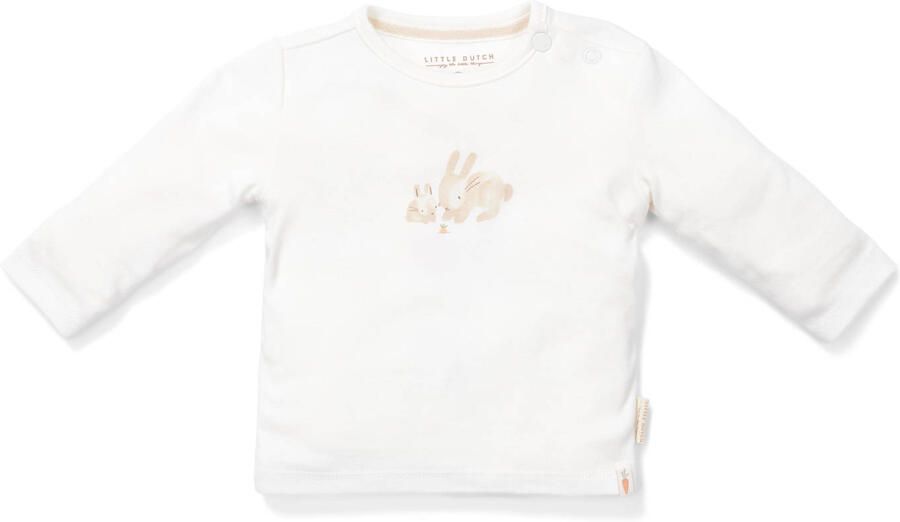 Little Dutch longsleeve wit Katoen Ronde hals Printopdruk 74
