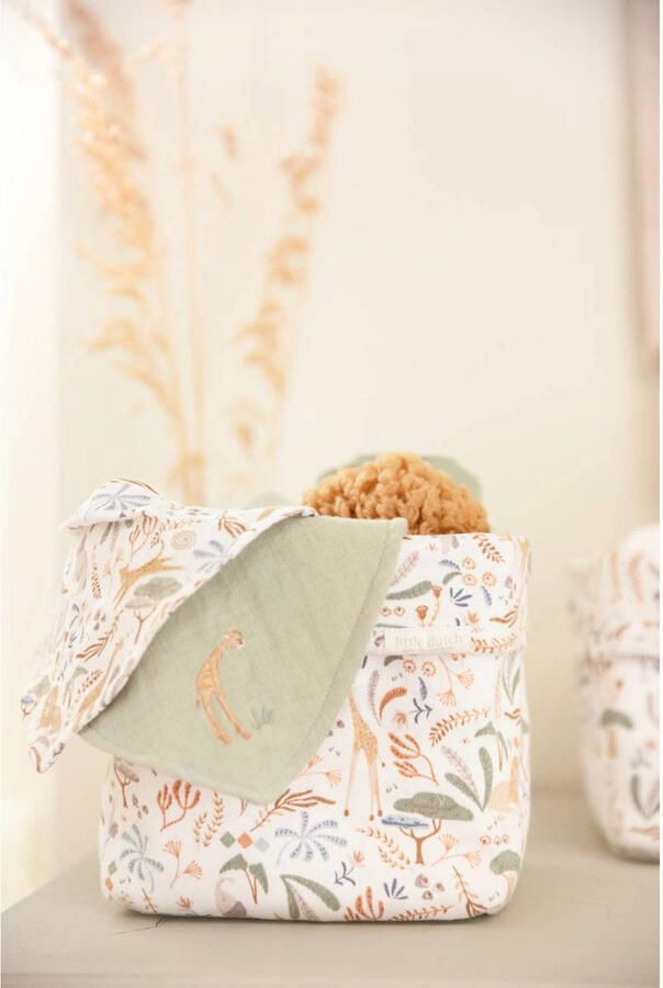 Little Dutch swaddle set Groen 70x70 cm Safari Wonders - Foto 2