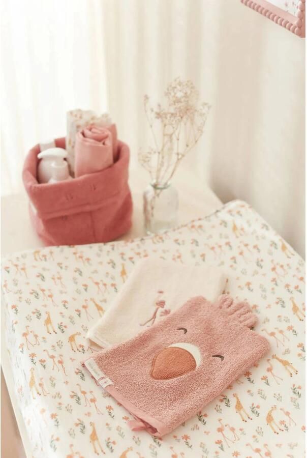 Little Dutch washandjes set Flamingo Roze - Foto 2