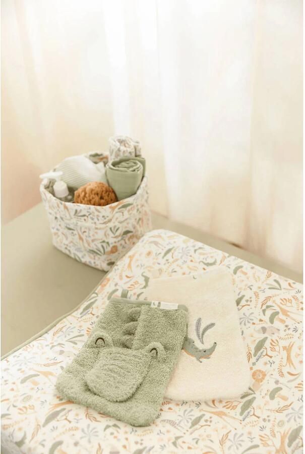 Little Dutch washandjes set van 2 Krokodil Groen - Foto 2