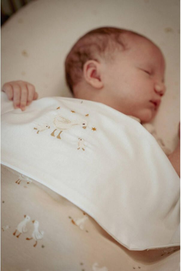 Little Dutch wiegdeken fleece Little Goose beige - Foto 2
