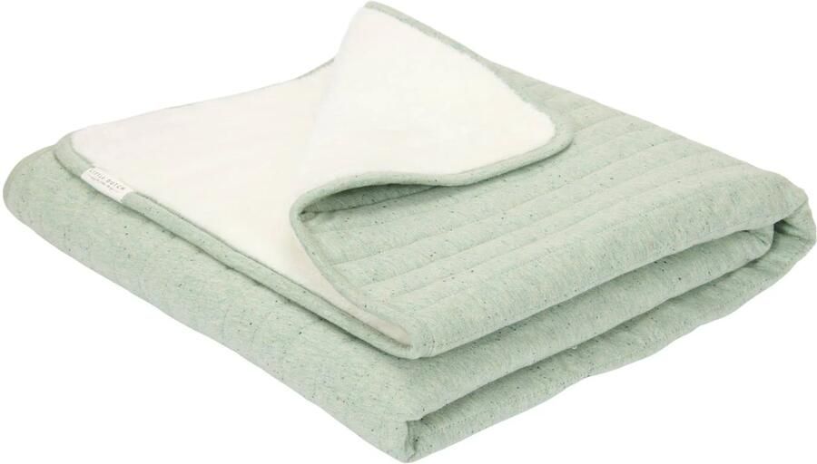 Little Dutch wiegdeken met fleece Pure Sage