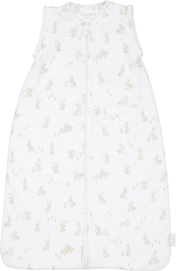 Little Dutch winter slaapzak Baby Bunny Babyslaapzak Wit All over print 70 cm