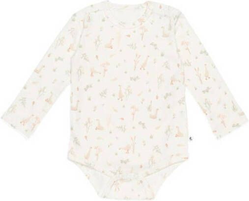 Little Dutch romper Little Goose wit Jongens Katoen Ronde hals All over print 74 80
