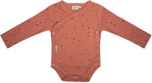 Little Indians newborn baby romper lange mouwen Dots Canyon Clay
