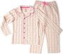 Little Label pyjama met all over print roze beige Meisjes Stretchkatoen Reverskraag 110 - Thumbnail 1