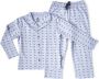 Little Label pyjama met all over print blauw donkerblauw Meisjes Stretchkatoen Reverskraag 110 - Thumbnail 1