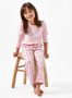 Little Label pyjama met biologisch katoen roze All over print 110 - Thumbnail 1