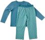 Little Label geruite pyjama van katoen aqua Blauw Jongens Stretchkatoen Ronde hals 110 116 - Thumbnail 1