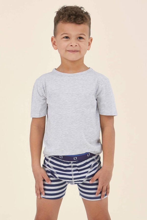 Little Label boxershort blauw (set van 5) - Foto 2