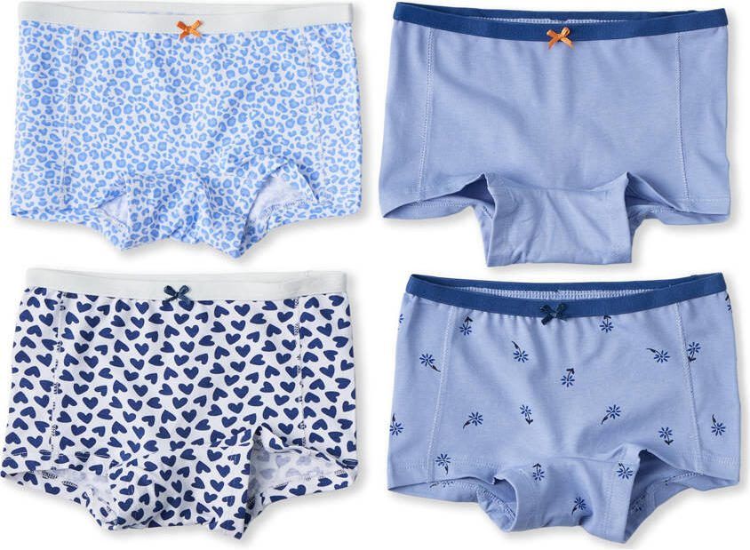 Little Label hipster blauw (set van 4)