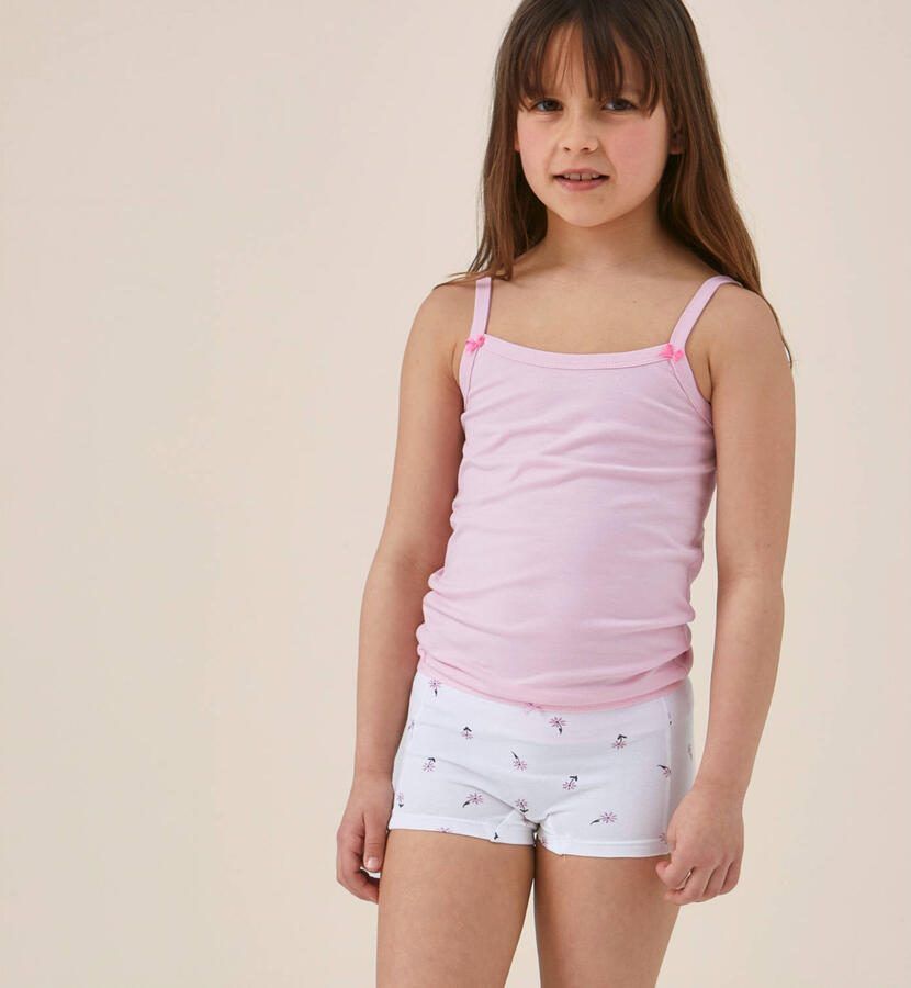 Little Label hipster roze wit (set van 4)
