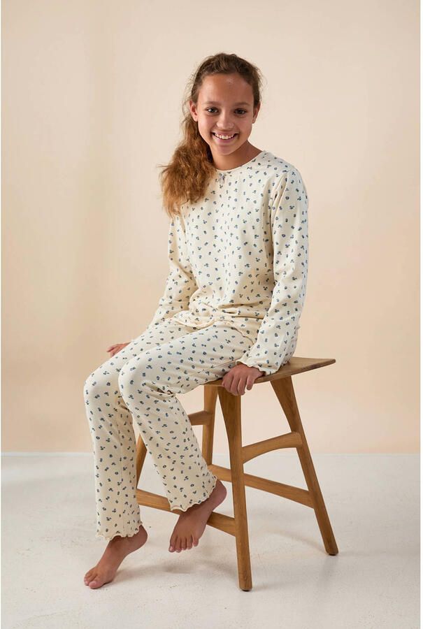 Little Label pyjama met bloemen print - Foto 2