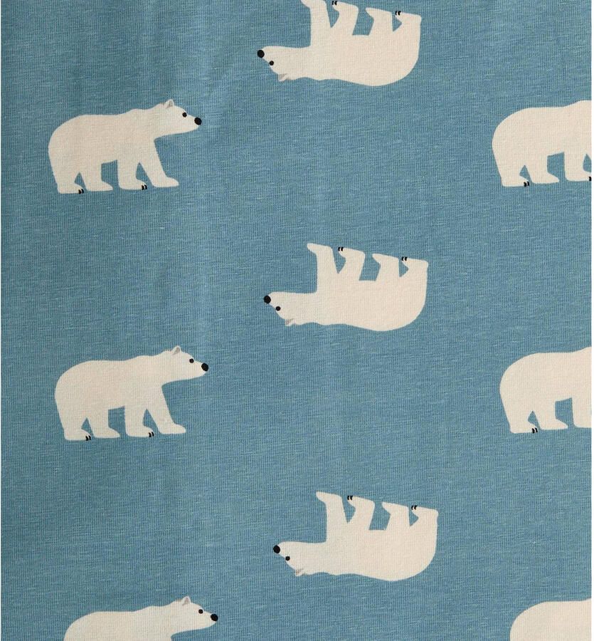 Little Label pyjama met dierenprint van biologisch katoen blauw Jongens Stretchkatoen Ronde hals 122 128