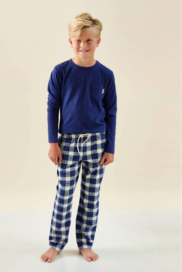 Little Label pyjama met geruite broek