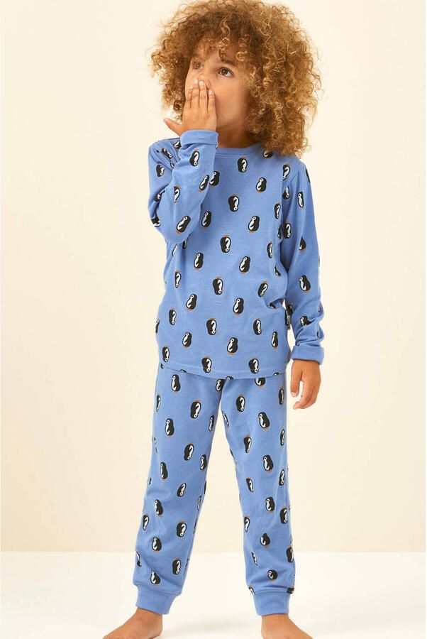 Little Label pyjama met penguin print