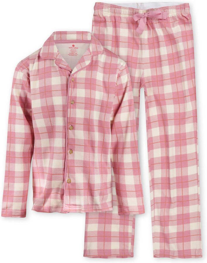 Little Label pyjama met roze geruite print