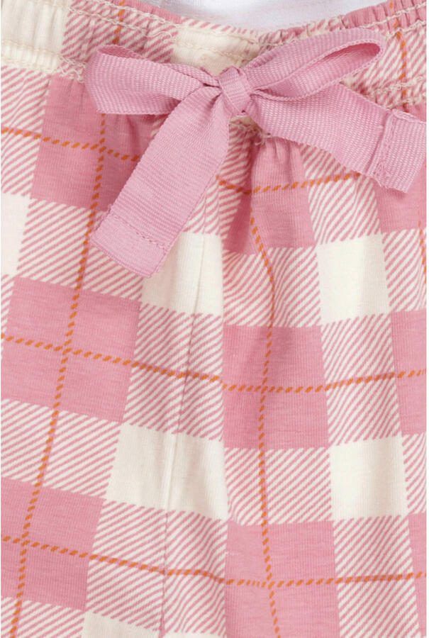 Little Label pyjama met roze geruite print - Foto 2