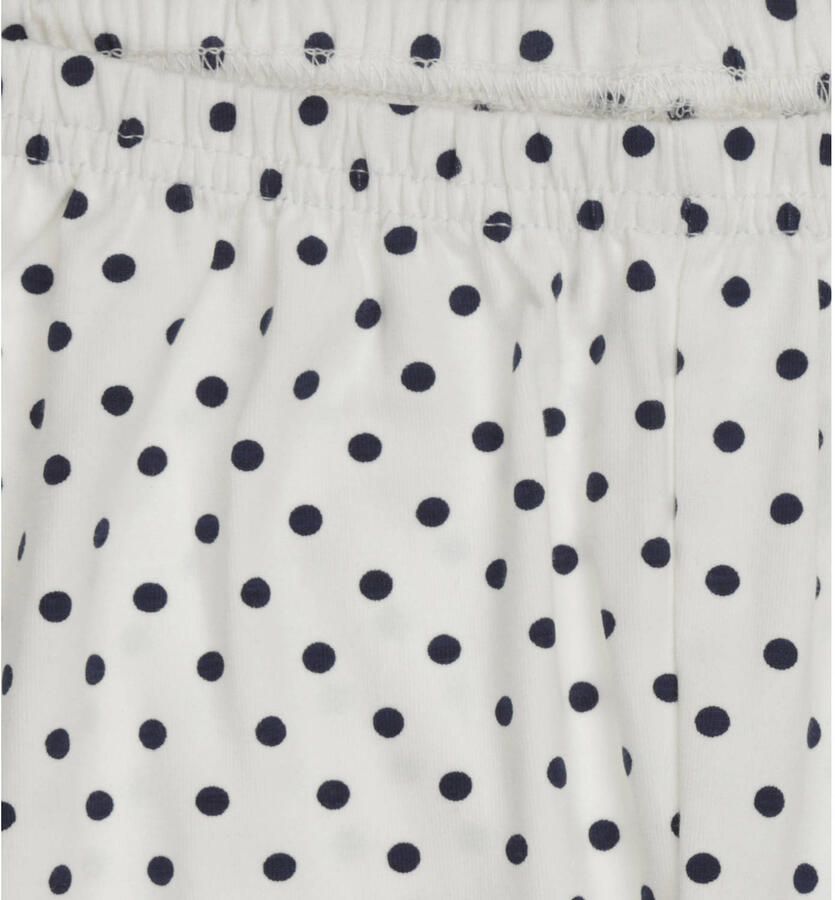 Little Label pyjama met stippen wit donkerblauw Meisjes Stretchkatoen Ronde hals maat 110-116 - Foto 2
