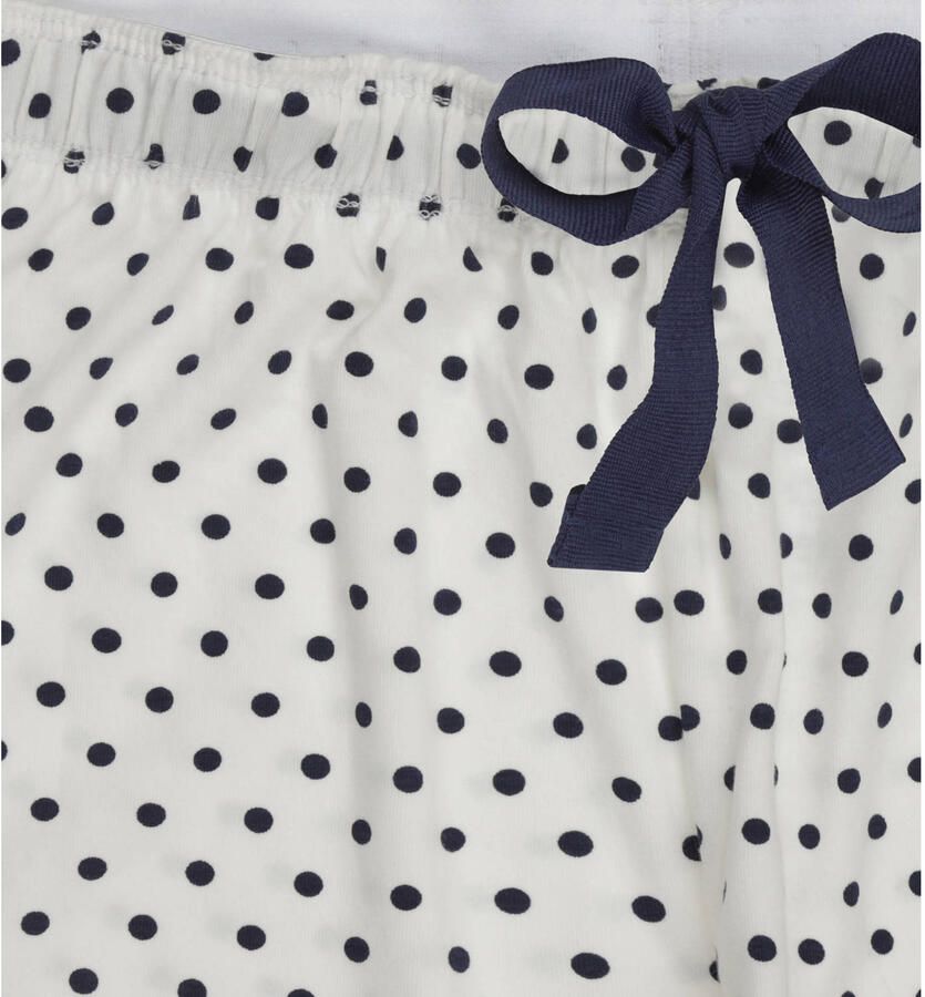 Little Label pyjama met stippen wit donkerblauw - Foto 2